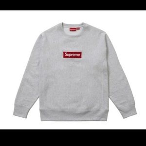 Supreme Box Logo Crewneck Ash Grey